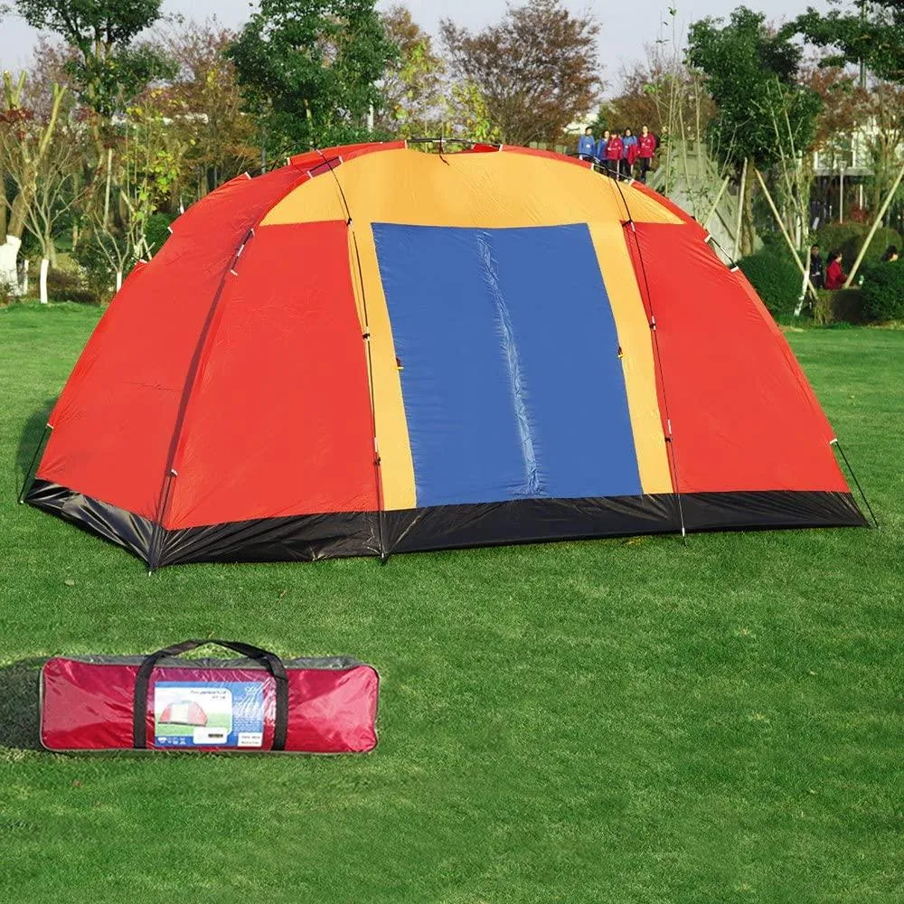 8 Person Backyard Camping Tent Waterproof Easy Setup, 12.5ft