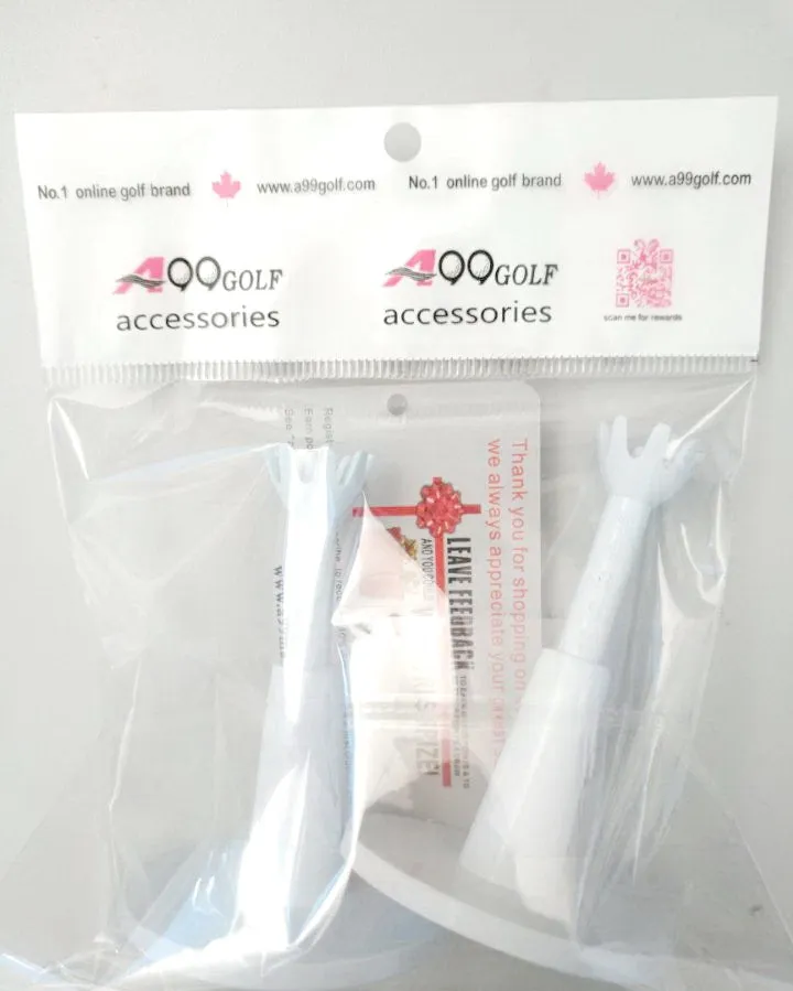 A99 Golf 2pcs Adjustable Golf Tees Driving Range Tee Holder Step Down Rotational Limited Golf Tees