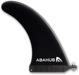 Abahub 8'' SUP Single Center Fin with 1 No Tool Fin Screw, Fiberglass Reinforeced 8 inch SUP Replacement Fins for Surfboard, Stand-up Paddle Board, Longboard, Black/Blue/White