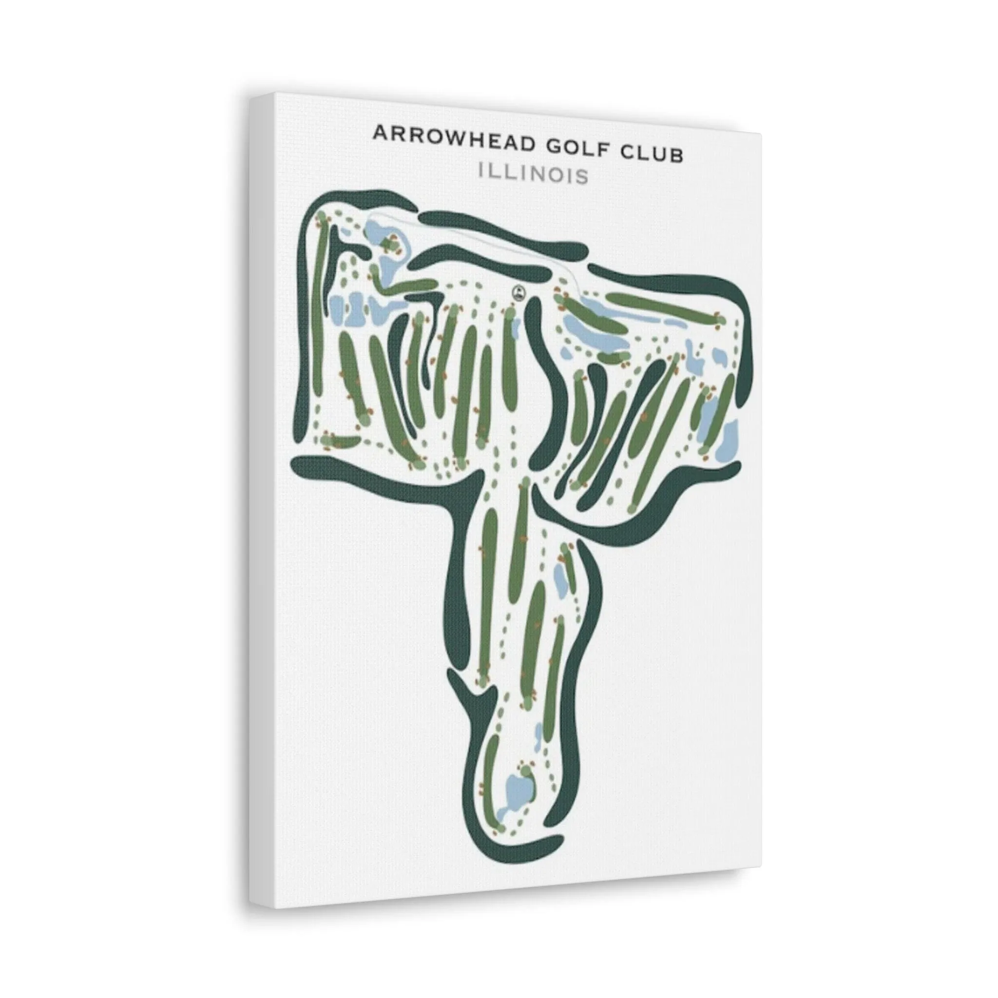 Arrowhead Golf Club, Illinois - Printed Golf Courses