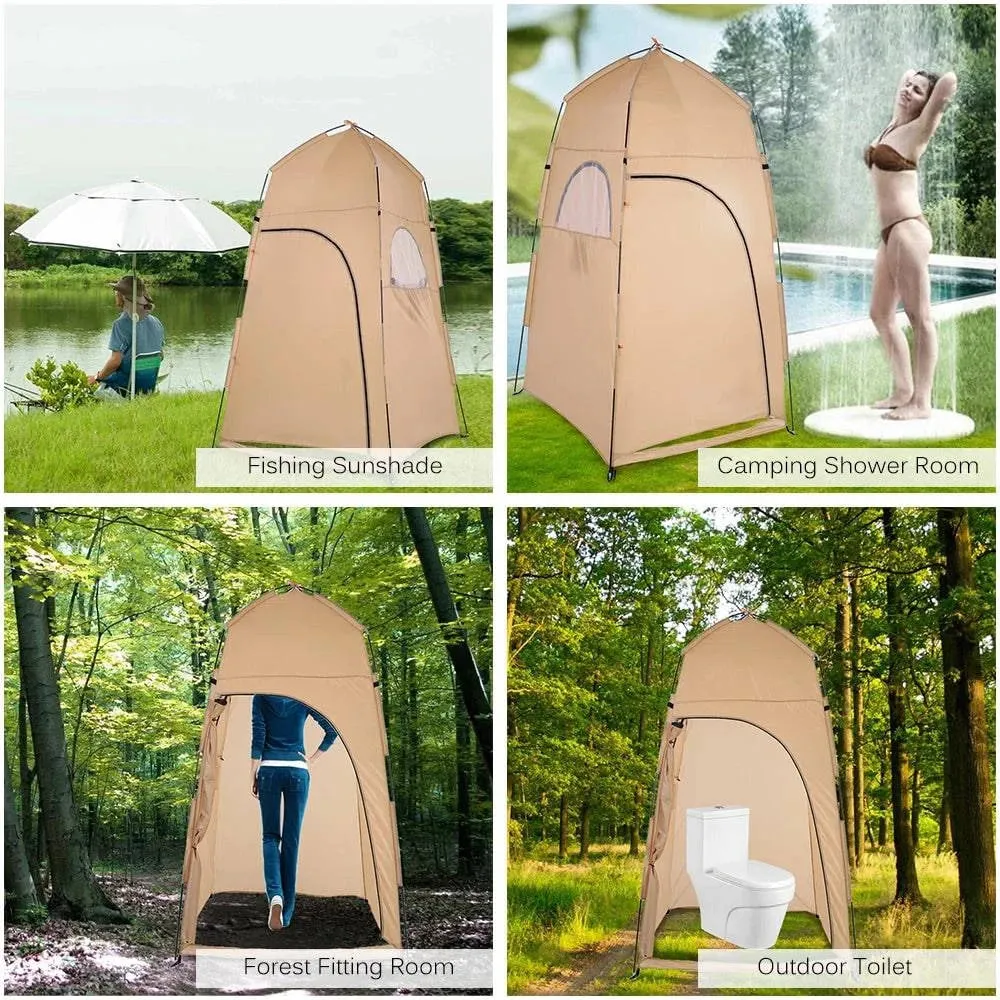 Automatic Beach Shower Tent Outdoor Camping Tent UV Protection Shelter Bath Instant Pop-up Summer Privacy Toilet Tent