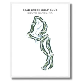 Bear Creek Golf Club, South Carolina - Printed Golf Courses
