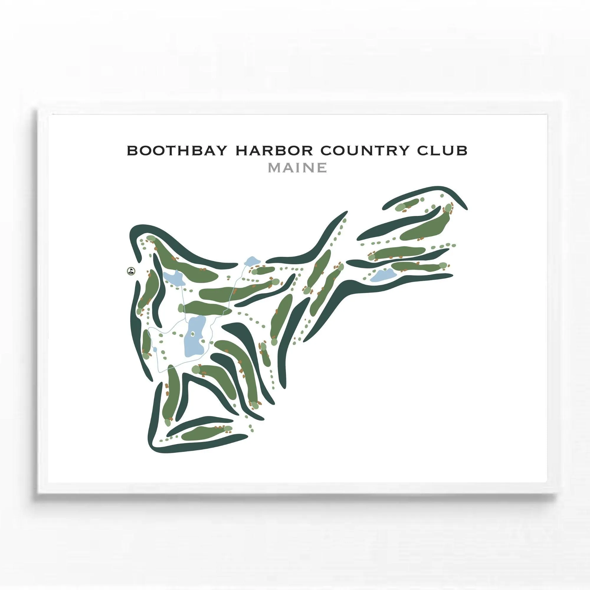 Boothbay Harbor Country Club, Maine - Printed Golf Courses