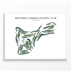 Boothbay Harbor Country Club, Maine - Printed Golf Courses