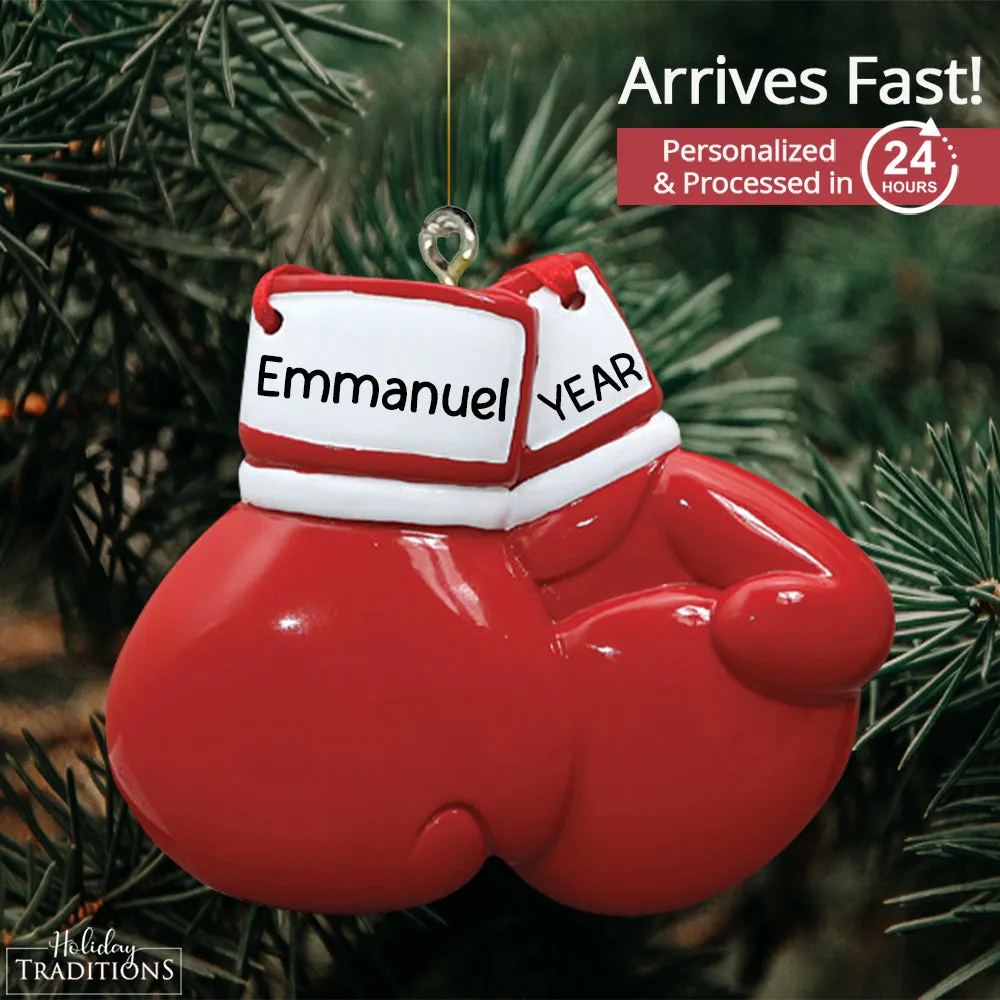 Boxing Gloves Personalized Ornament