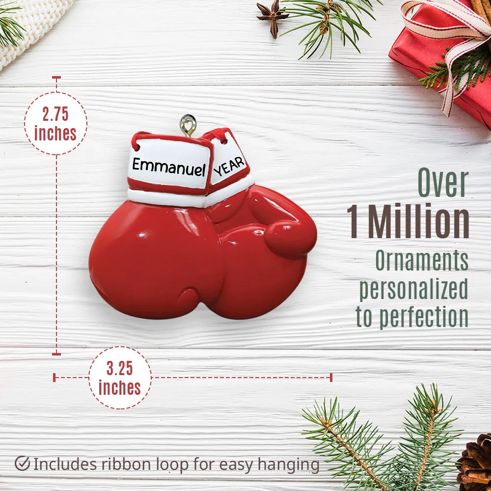 Boxing Gloves Personalized Ornament