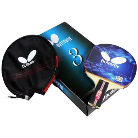 BUTTERFLY - 3 Series Table Tennis Bat (Short Handle)