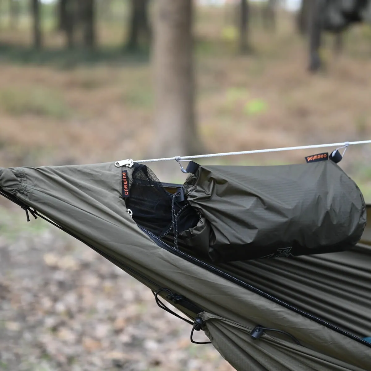 Camping Stuff Sack and Hammock Ridgeline Organizer