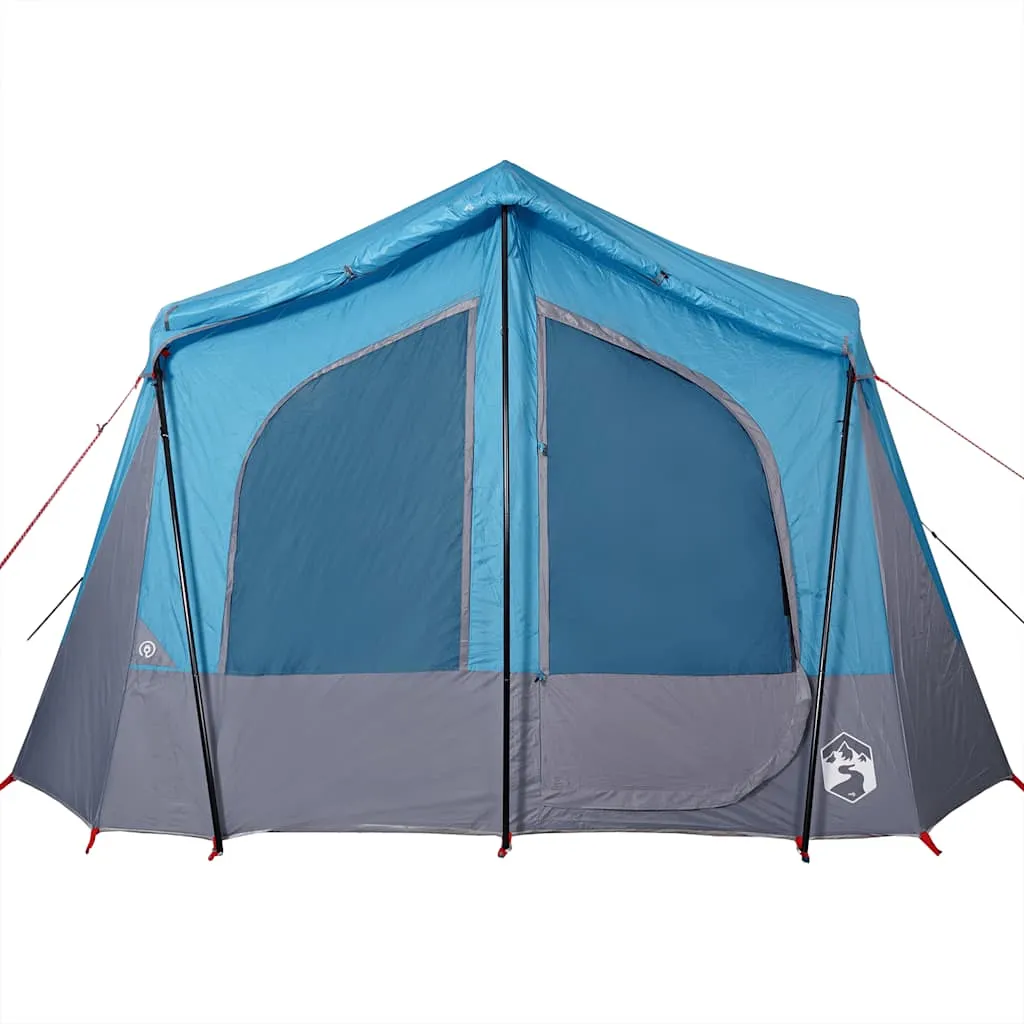 Camping Tent Cabin 5-Person Blue Waterproof