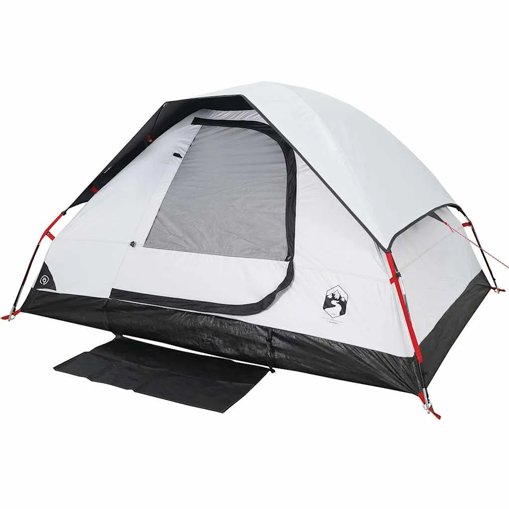 Camping Tent Dome 2-Person White Blackout Fabric Waterproof