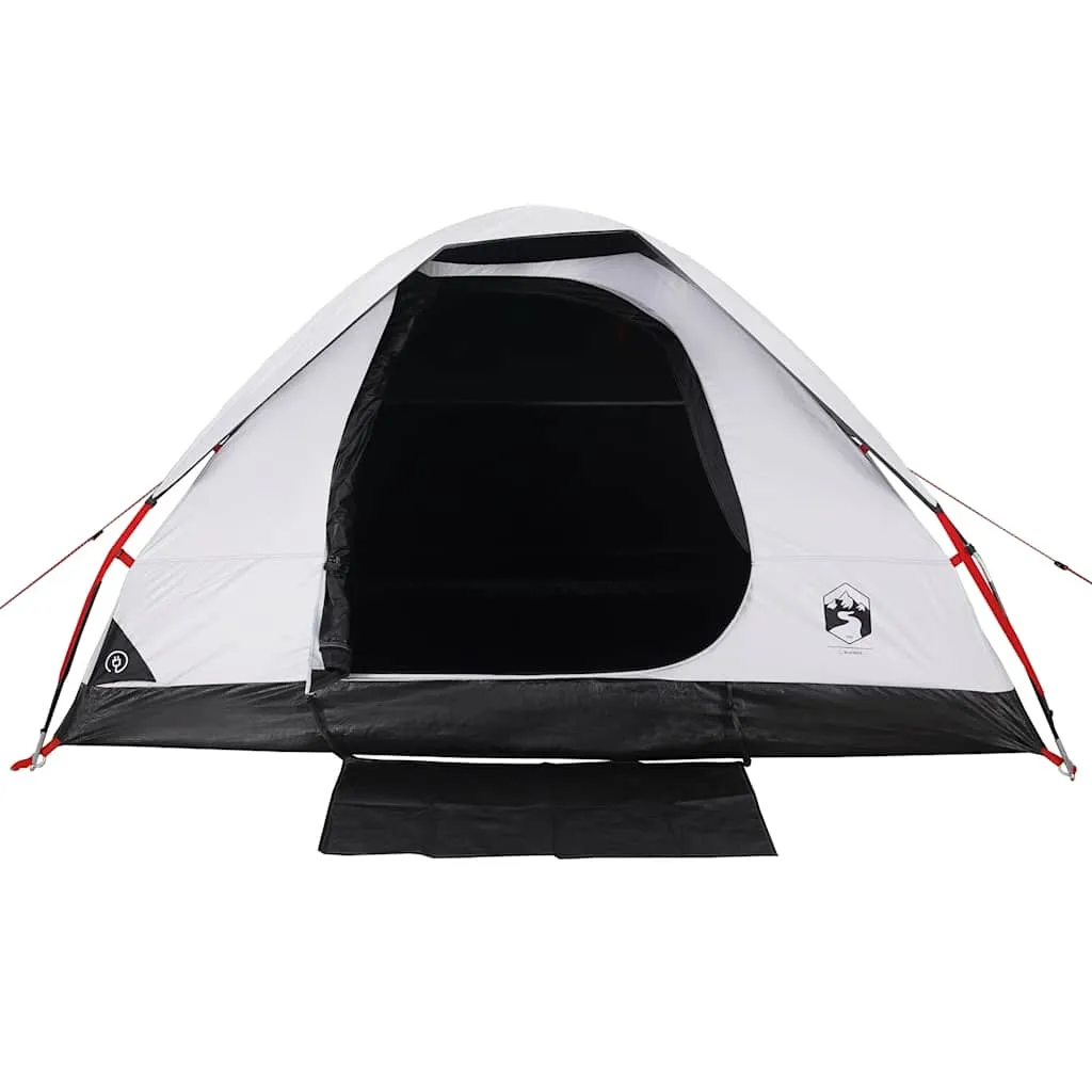 Camping Tent Dome 2-Person White Blackout Fabric Waterproof