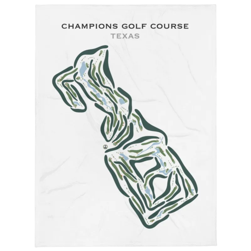 Champions Golf Course, Texas - Printed Golf Courses