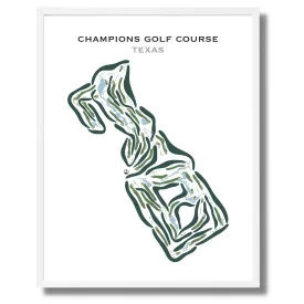 Champions Golf Course, Texas - Printed Golf Courses