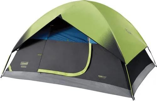 Coleman Sundome Tent 9' X 7' - Darkroom 4 Person - Blocks up to 90% of Sunlight