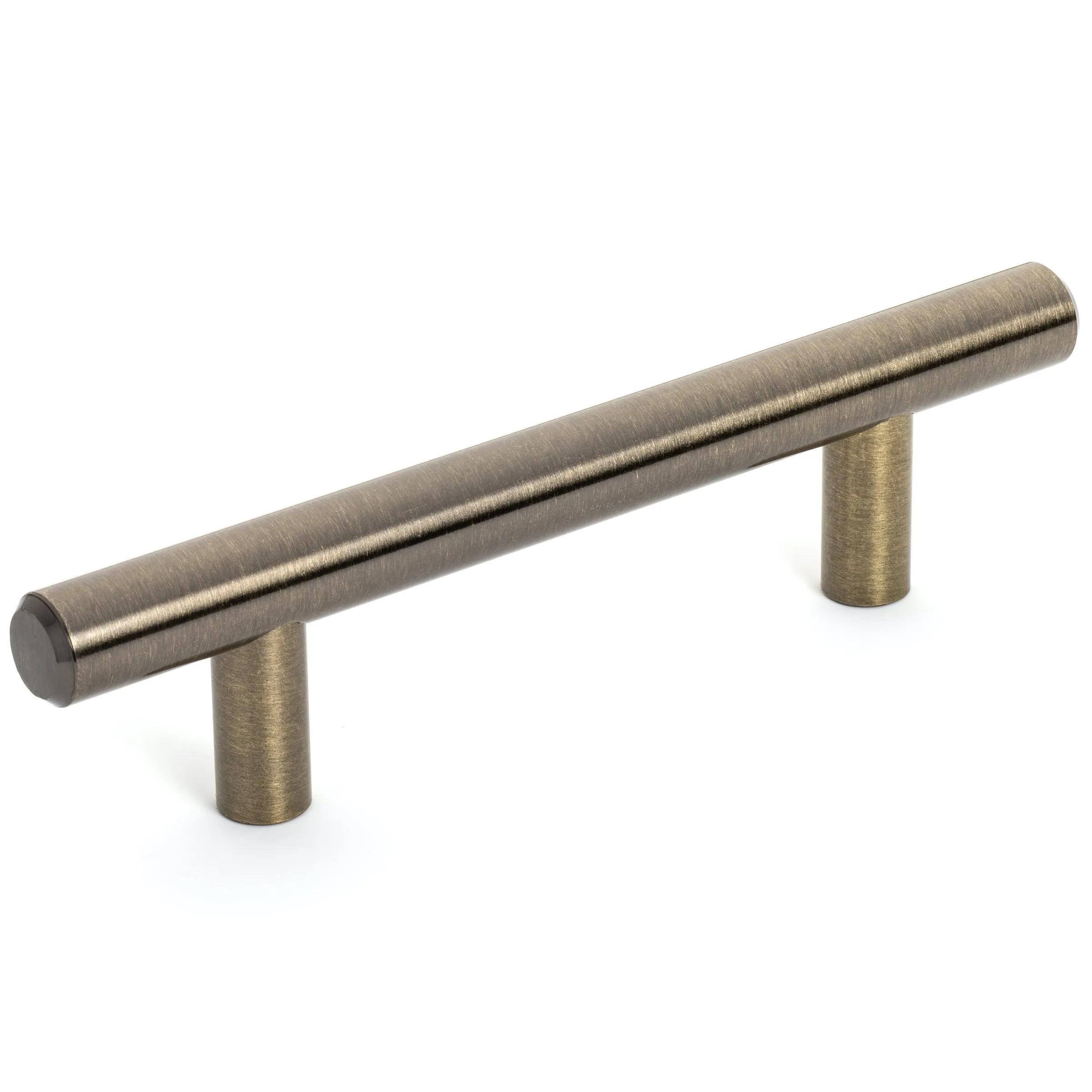 Diversa Antique Brass Euro Style 3" (76mm) Cabinet Bar Pull - 10 PACK