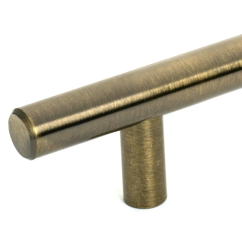 Diversa Antique Brass Euro Style 3" (76mm) Cabinet Bar Pull - 10 PACK