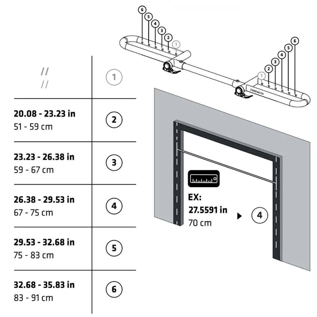Doorway Pull-Up Bar - No Screws
