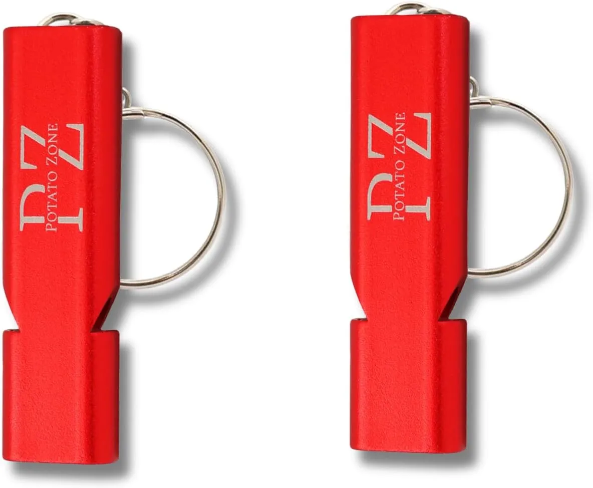 Emergency Whistle  Survival Keychain Whistle Emergency  120db Loud Safety Whistle for Protection, Camping, Hiking, Sports, Dog Training  Portable Metal Whistle