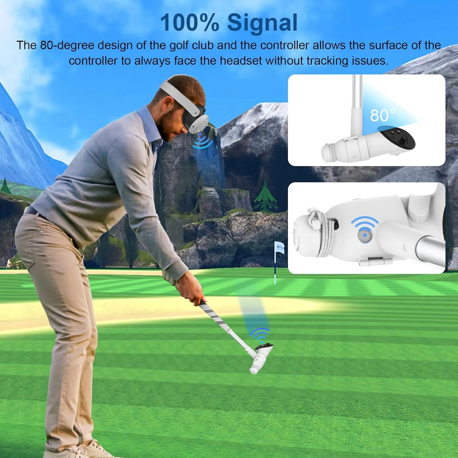 Golf Club Attachment for Quest 3S/ Quest 3