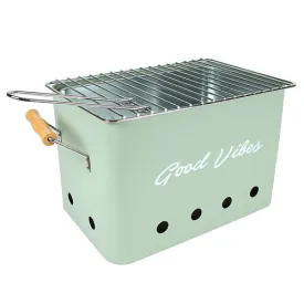 Good Vibes Hamptons Charcoal Portable BBQ Grill (Sage)