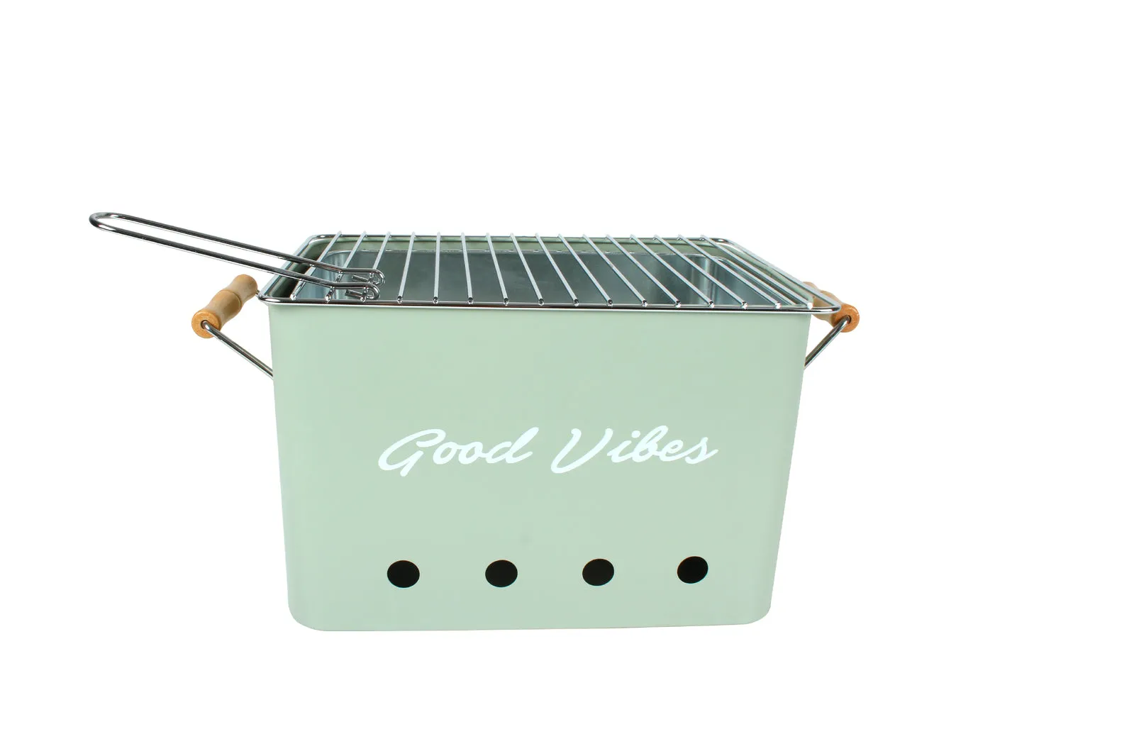 Good Vibes Hamptons Charcoal Portable BBQ Grill (Sage)