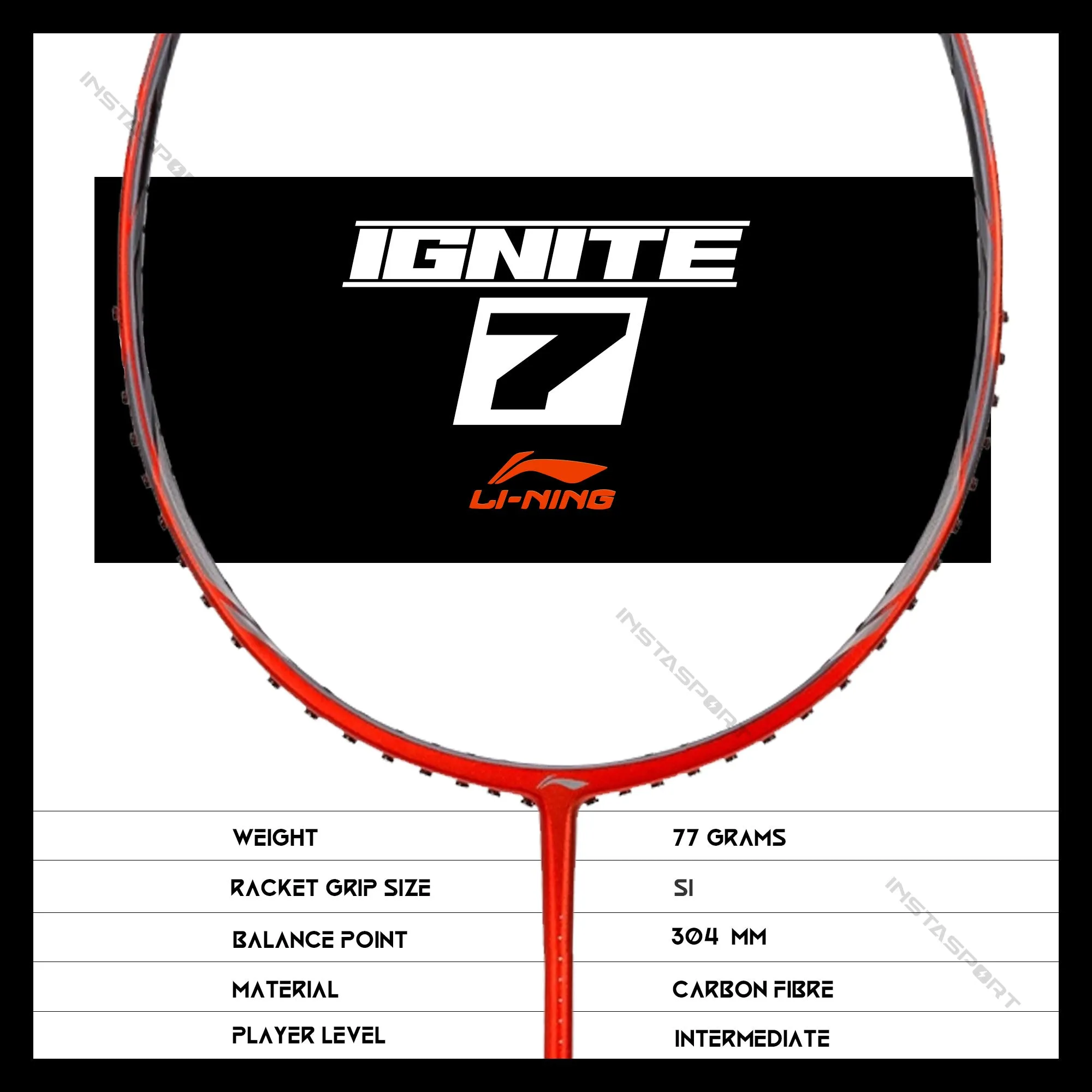 Li-Ning Ignite 7 Badminton Racket (Copper/ Black)