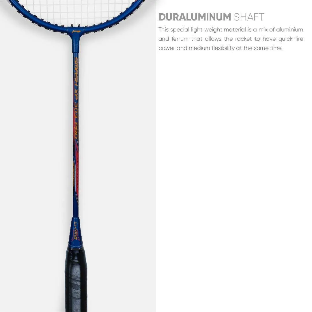Li-Ning XP 303 PRO Strung Badminton Racket - Navy/Red (Set of 2)