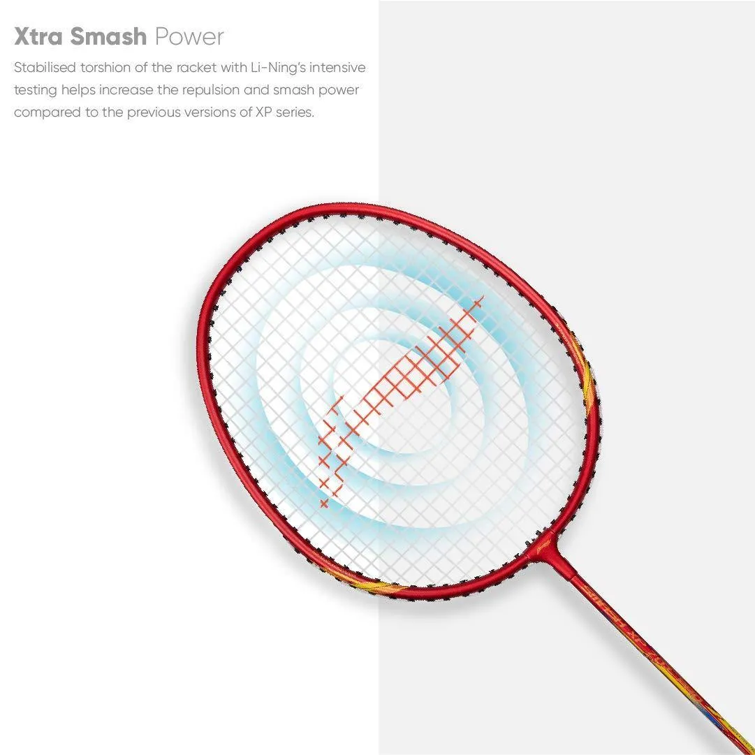 Li-Ning XP 707 PRO Strung Badminton Racket - Red/Yellow (Set of 2)