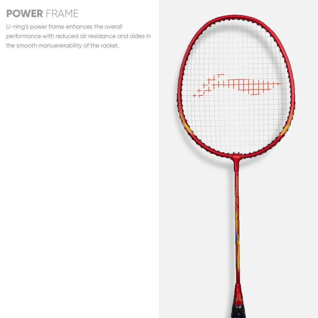 Li-Ning XP 707 PRO Strung Badminton Racket - Red/Yellow (Set of 2)