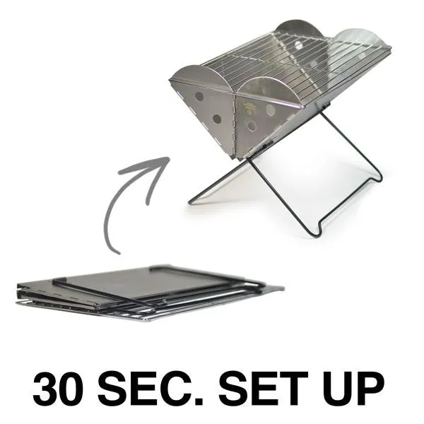 Medium Flatpack Portable Grill & Firepit