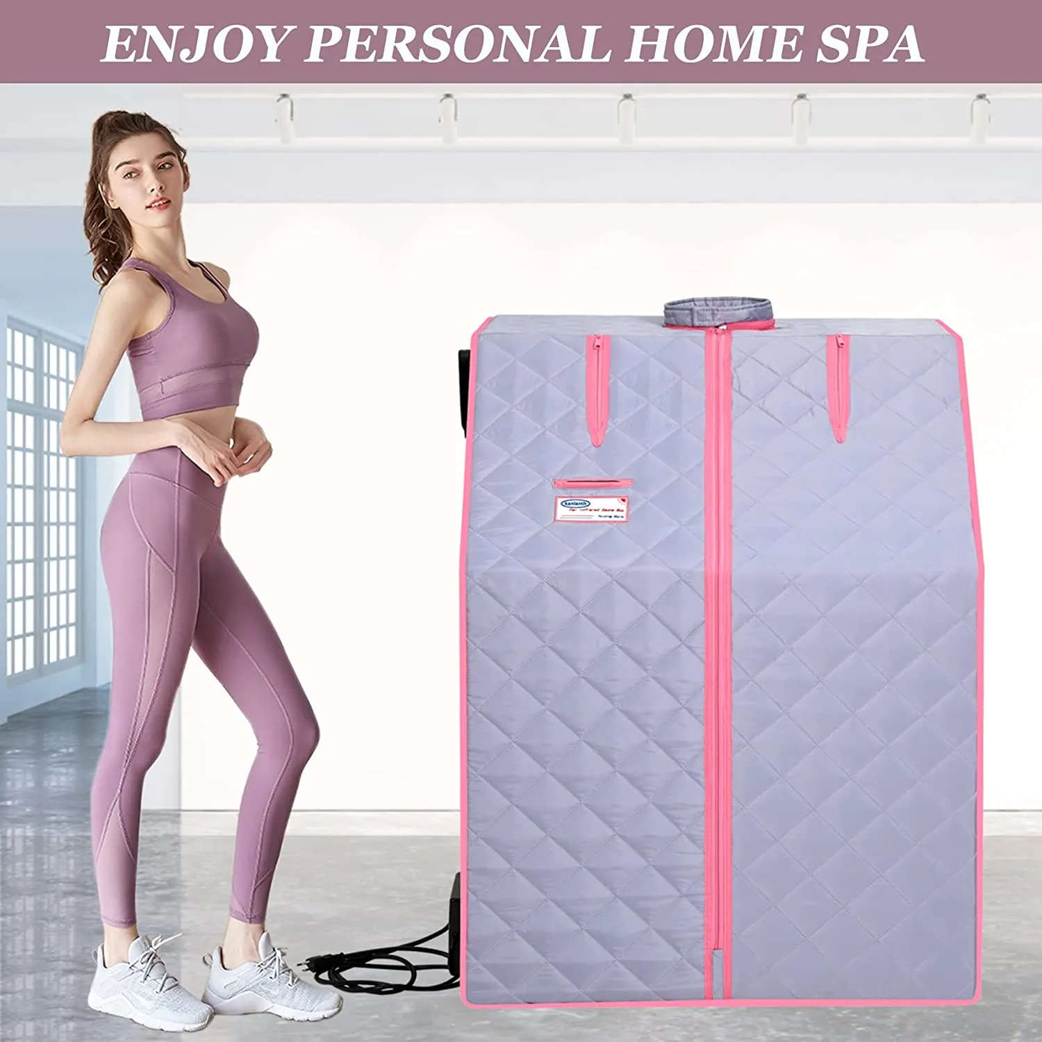 One Person Portable Full Body Sauna Tent SPA Set for Home