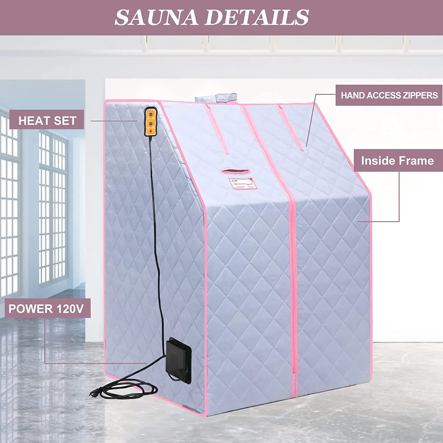 One Person Portable Full Body Sauna Tent SPA Set for Home