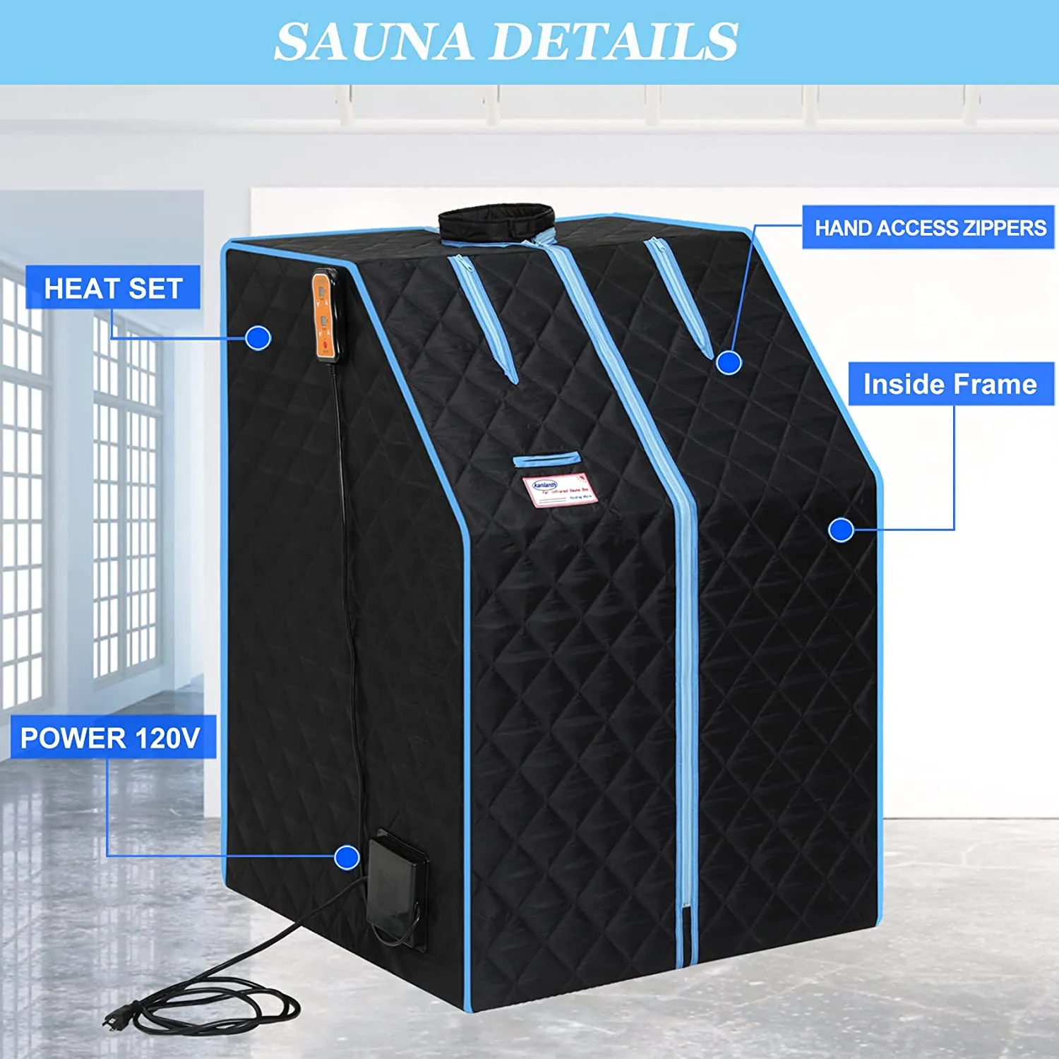 One Person Portable Full Body Sauna Tent SPA Set for Home