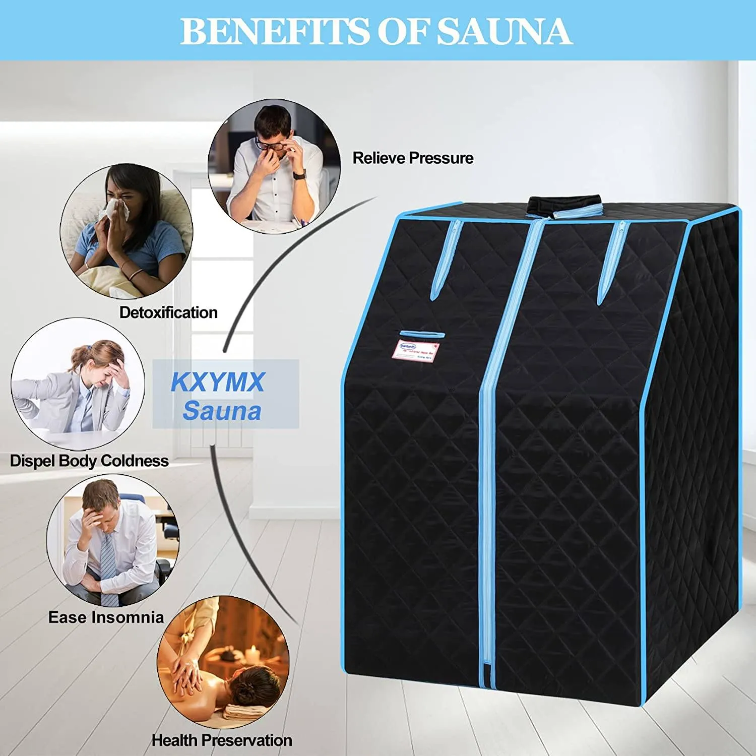 One Person Portable Full Body Sauna Tent SPA Set for Home