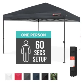 One-Person Setup Instant Pop Up Canopy w/ Wheeled Bag