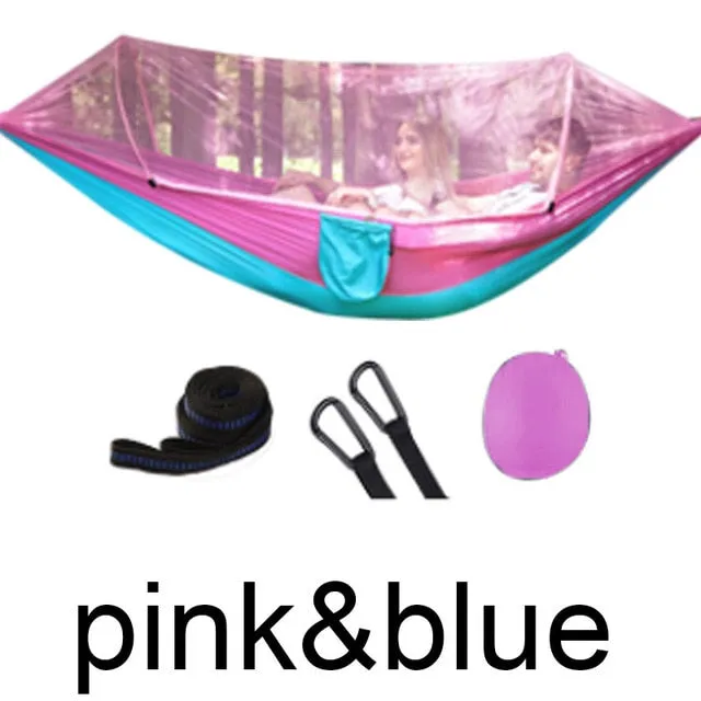 Outdoor Mosquito Net Hammock Portable Camping Sleeping Swing 250x120cm