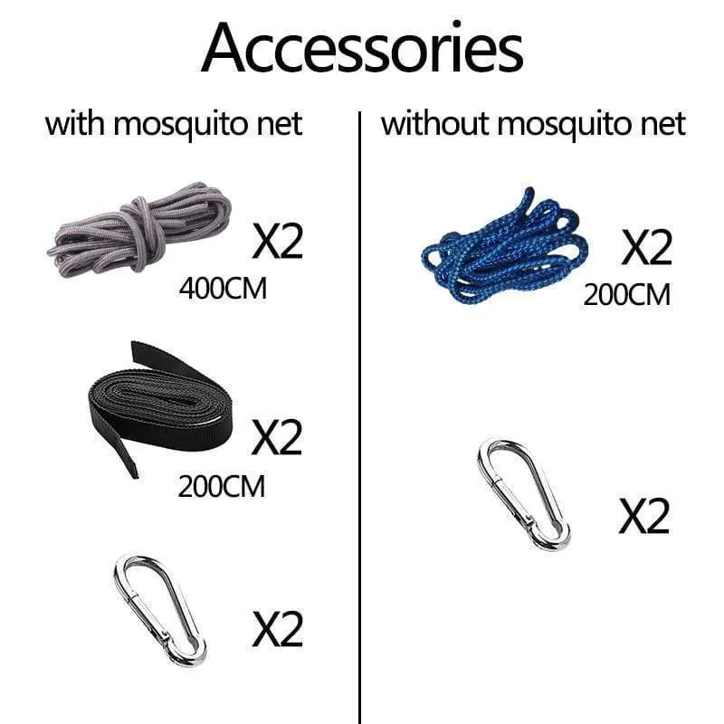 Outdoor Portable Camping/Garden Hammock with Mosquito Net