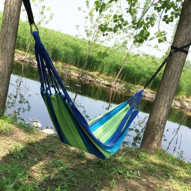 Outdoor Single Canvas Hammock