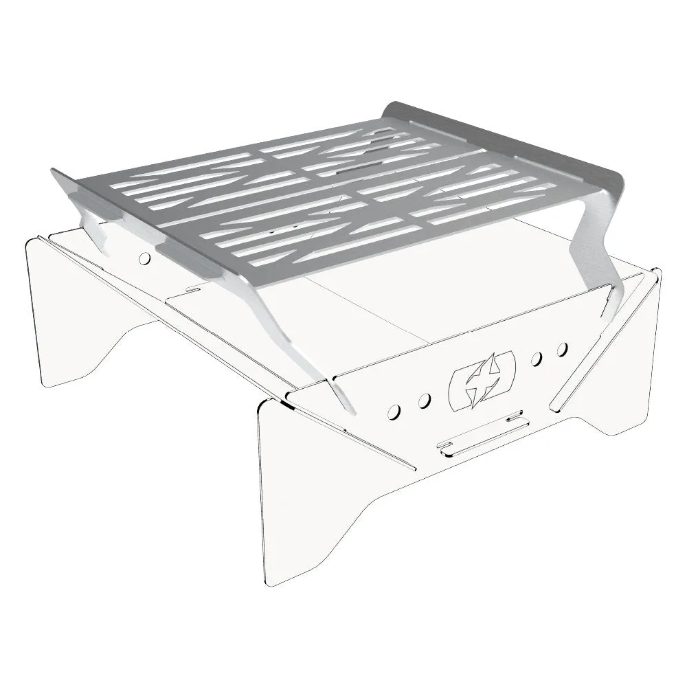 Oxford Grill for Fire Pit Portable Barbecue Grill Attachment