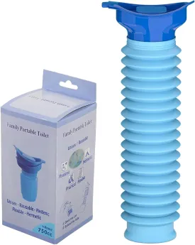 Pee Bottles for Men, Adjustable Emergency Urinal 750ml, Car Pee Bottle for Men and Women, Portable Toilet for Car, Shrinkable Personal Mobile Toilet,Urine Bottle, Travelling, Traffic Jams & Hiking