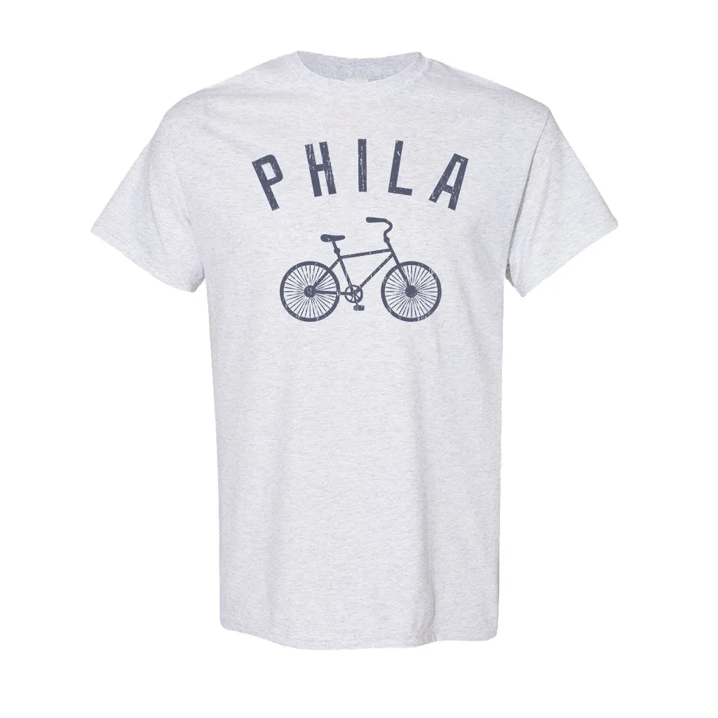 Phila Bicycle T-Shirt | Philly Bicycle Ash T-Shirt
