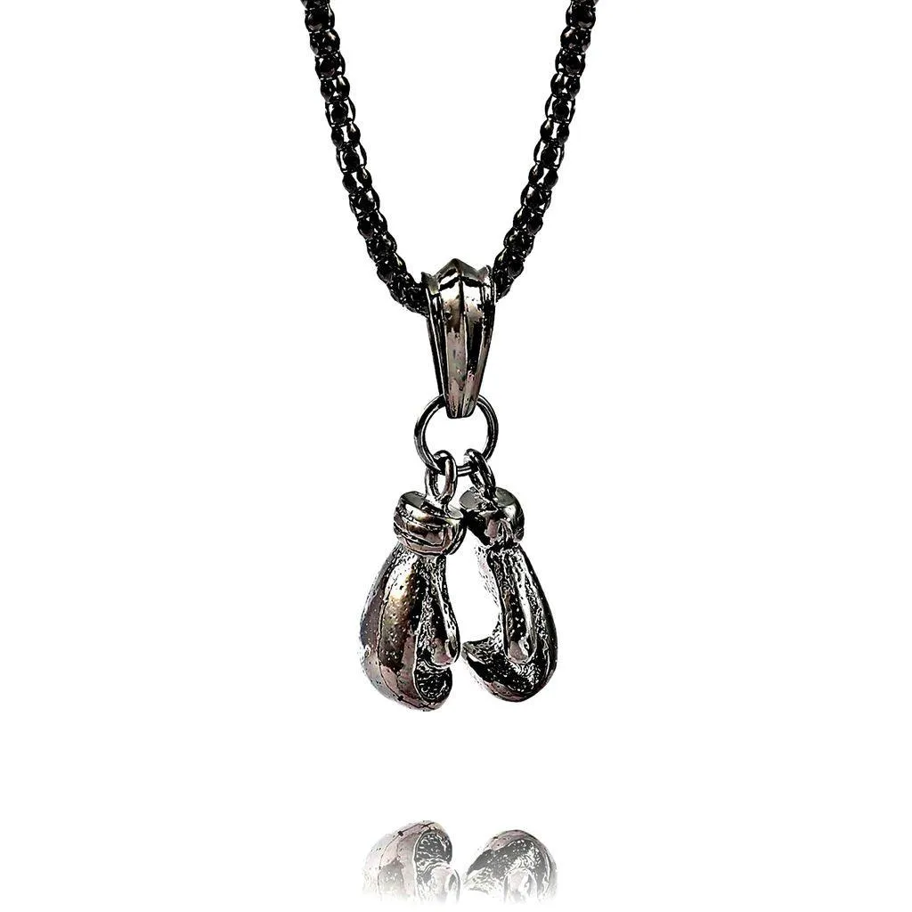 Powerful Boxing Glove Necklace - 24" Cable Chain