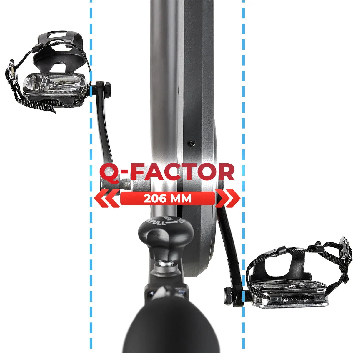 Premium Magnetic Resistance Smart Indoor Cycling Bike with Quiet Belt Drive and Exclusive SunnyFit® App Enhanced Bluetooth Connectivity