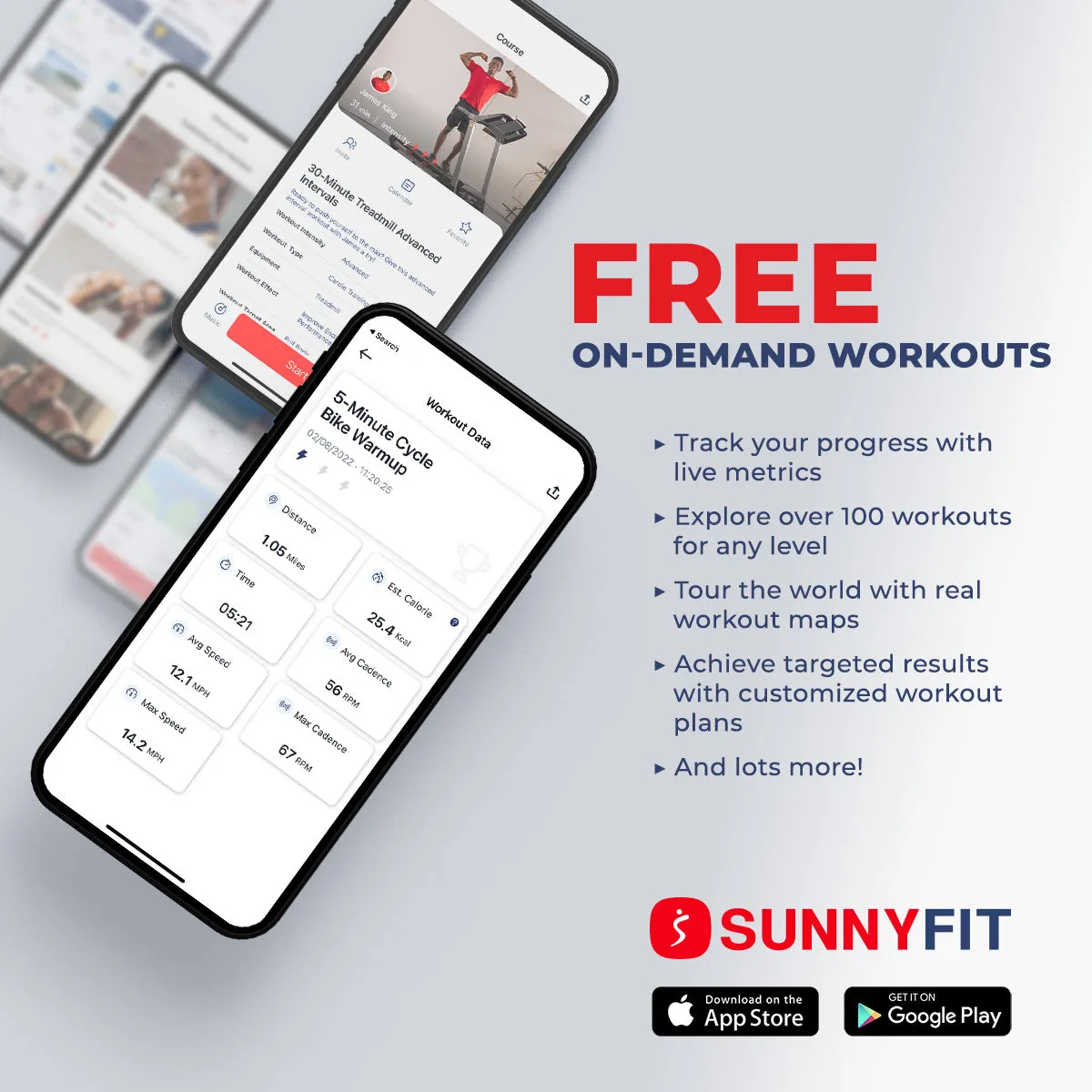 Premium Magnetic Resistance Smart Indoor Cycling Bike with Quiet Belt Drive and Exclusive SunnyFit® App Enhanced Bluetooth Connectivity