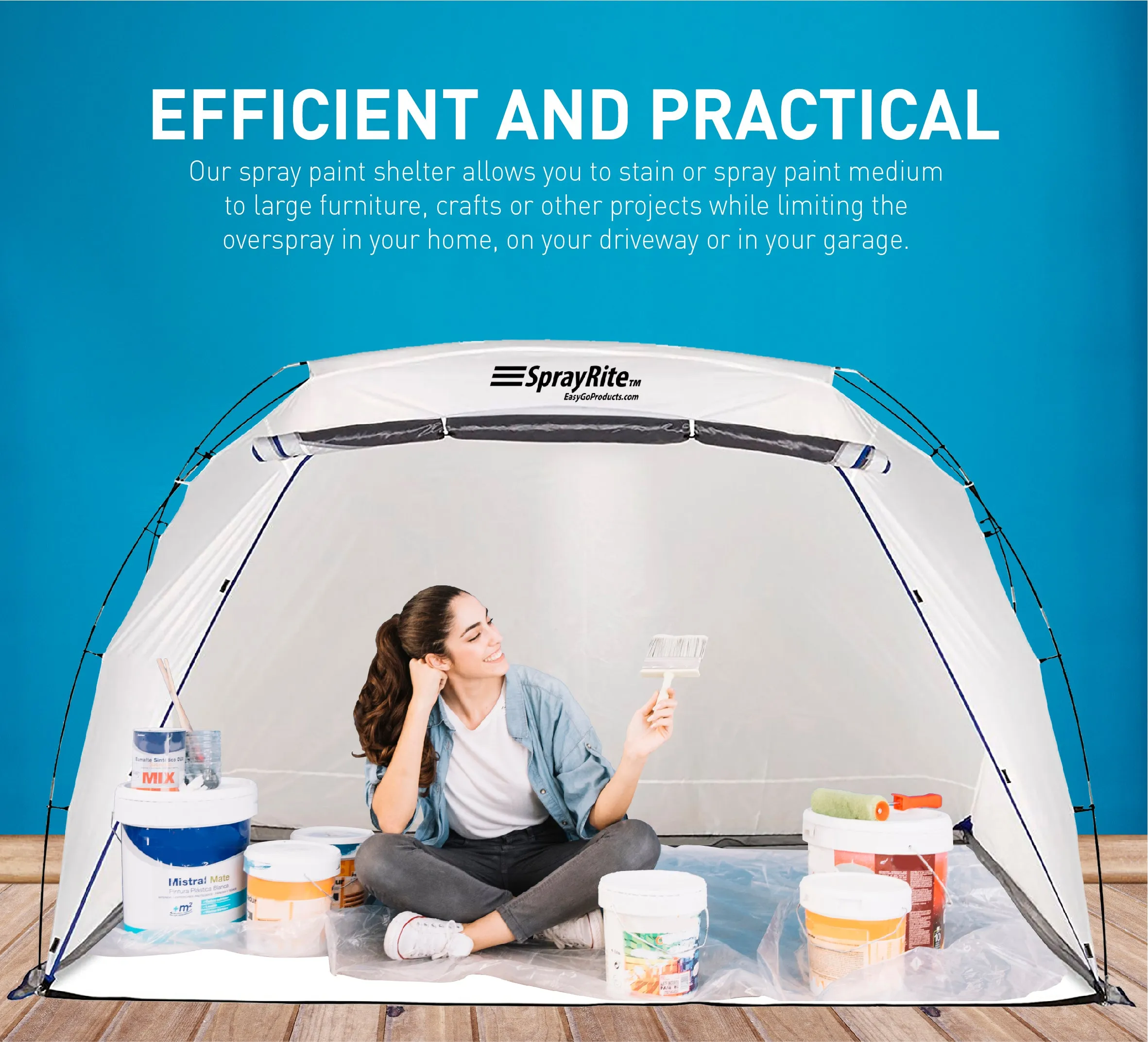 Sprayrite – PAINT SPRAY SHELTER, SPRAY PAINTING TENT, FURNITURE PAINT STAIN SHELTER - PORTABLE FOR HOME USE AND STORES