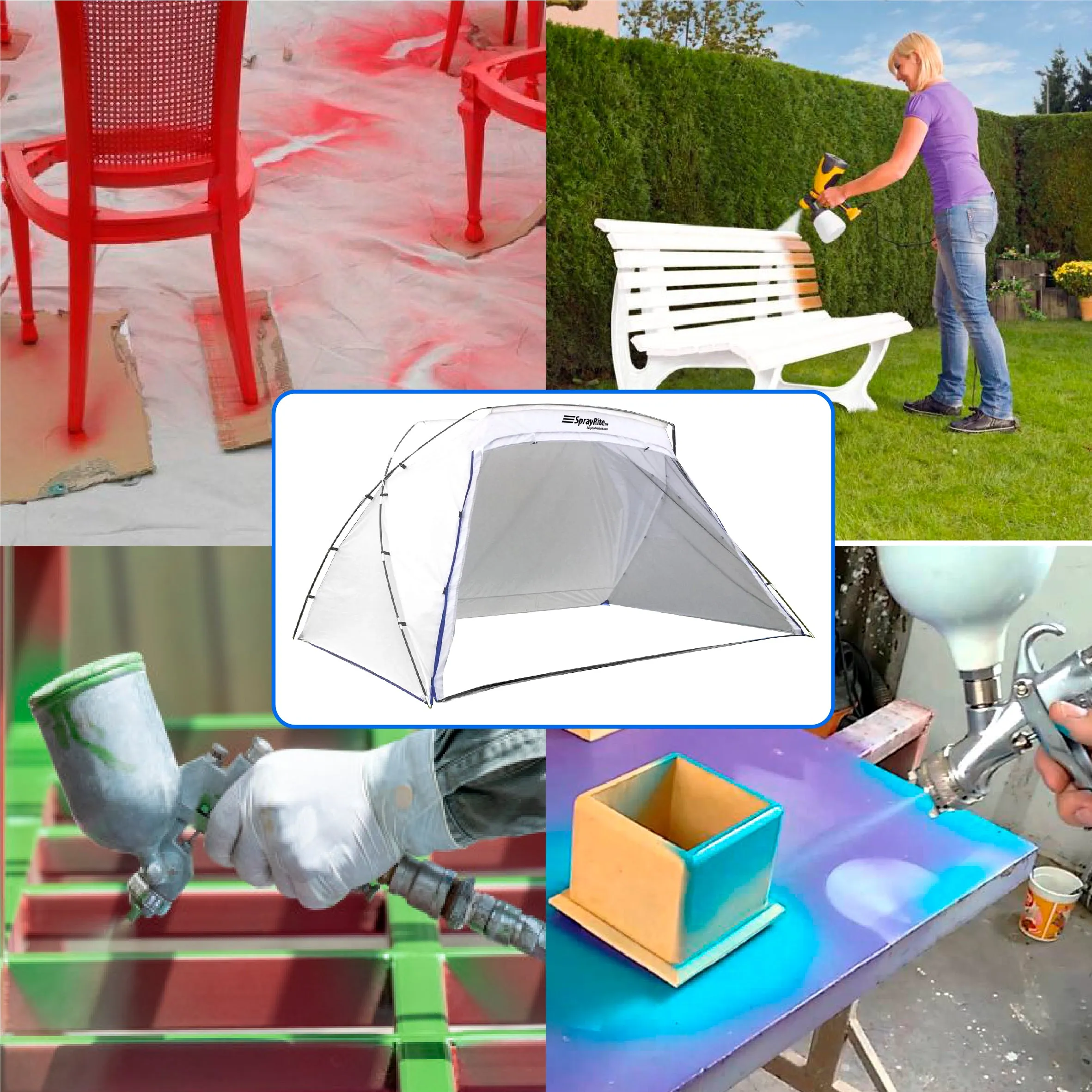Sprayrite – PAINT SPRAY SHELTER, SPRAY PAINTING TENT, FURNITURE PAINT STAIN SHELTER - PORTABLE FOR HOME USE AND STORES