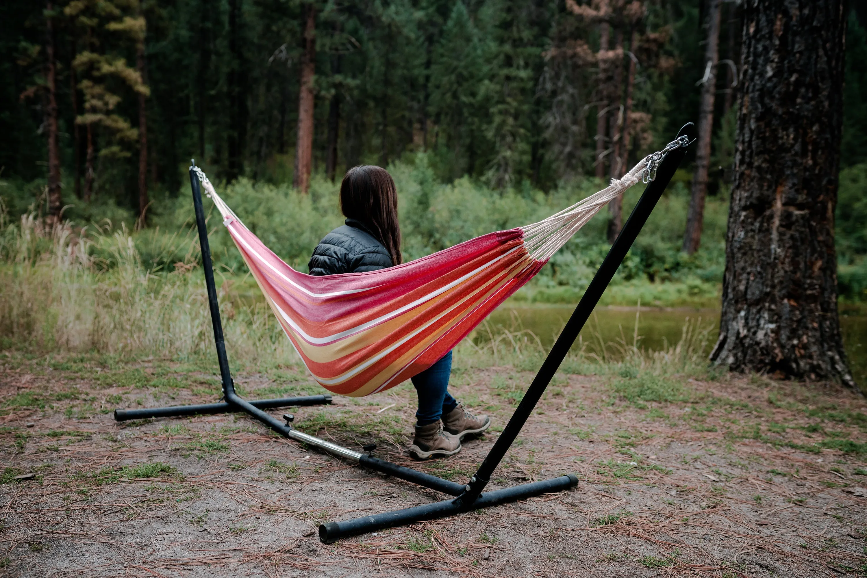 Stansport Deluxe Hammock Stand - Steel
