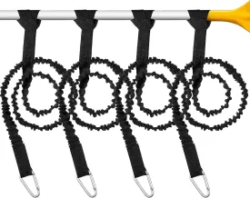 Sumind 4 Pieces Kayak Paddle Leash Kayak Rod Leash Paddle Lanyard Stretchable Coiled Lanyard Accessories for Paddles