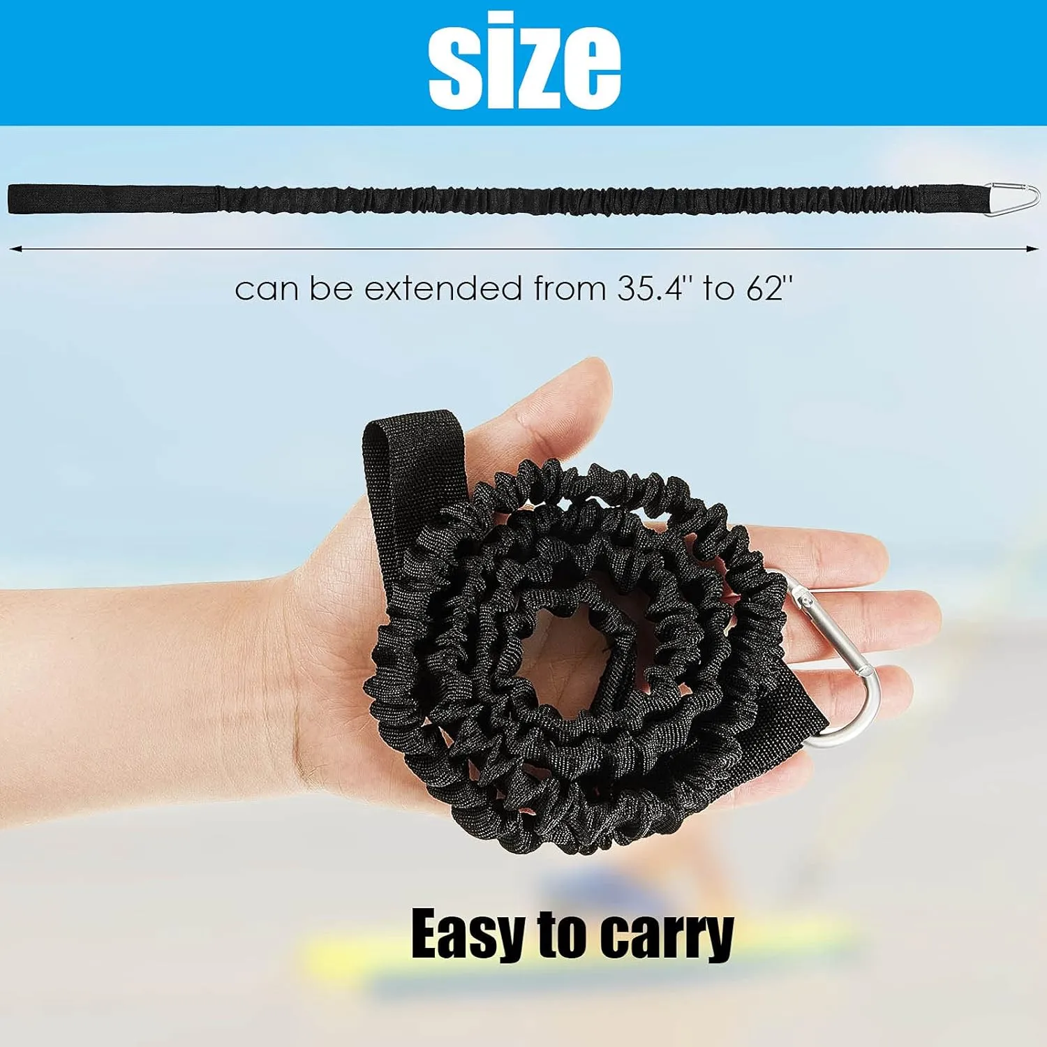 Sumind 4 Pieces Kayak Paddle Leash Kayak Rod Leash Paddle Lanyard Stretchable Coiled Lanyard Accessories for Paddles