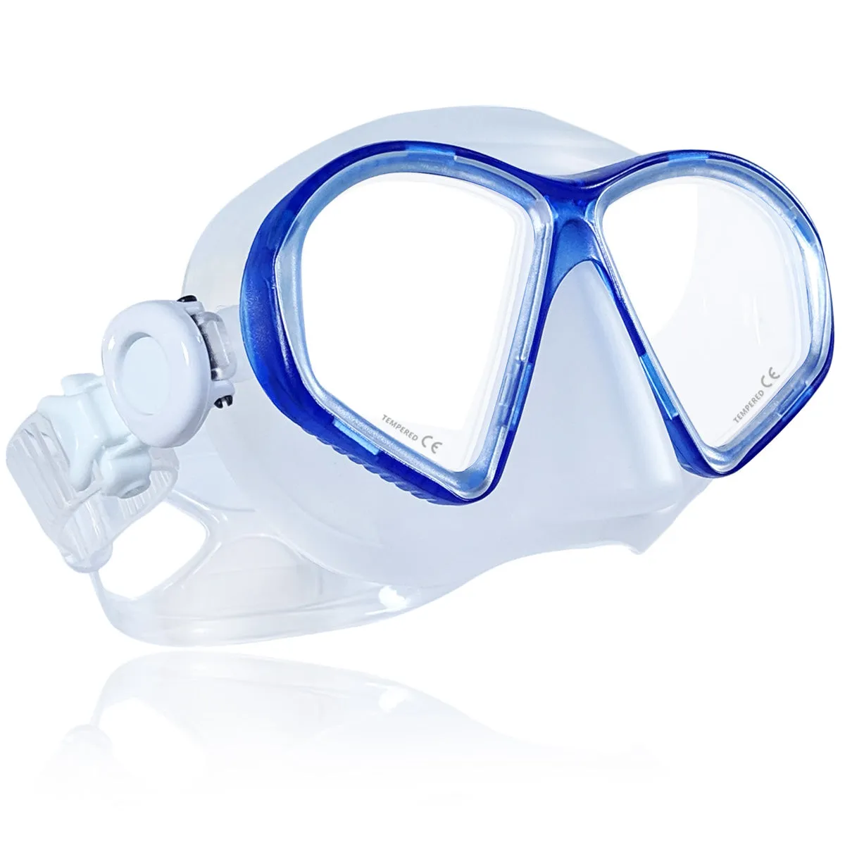 Tilos Spawn 2-Lens Scuba Diving Crystal Silicone Mask